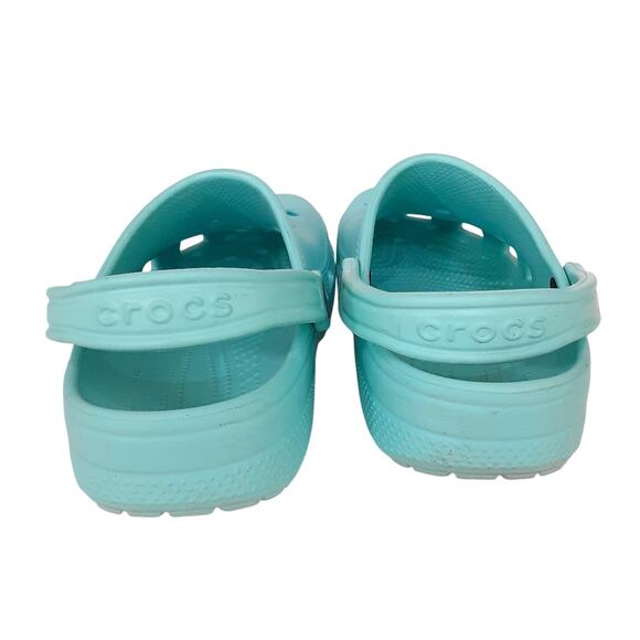 Crocs Clogs Womens 7 Slip On Water Shoes Light Blue Rubber Comfort Shoe Summer - Picture 5 of 9